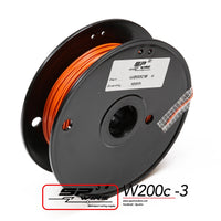 W200C20-3 #สายไฟทนความร้อนสูงสีส้ม 0.8mm Spool100m.