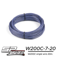 W200C20-7-20 #สายไฟทนความร้อนสูงสีม่วง 0.8mm Spool20m.