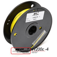 W200C22-4 #สายไฟทนความร้อนสูงสีเหลือง 0.5mm Spool 100m.