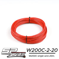 W200C16-2-20 #สายไฟทนความร้อนสูงสีแดง 1.3mm Spool 20m.