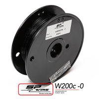 W200C20-0 #สายไฟทนความร้อนสูงสีดำ 0.8mm Spool100m.