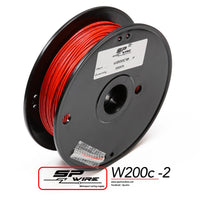 W200C16-2 #สายไฟทนความร้อนสูงสีแดง 1.3mm Spool 50m.