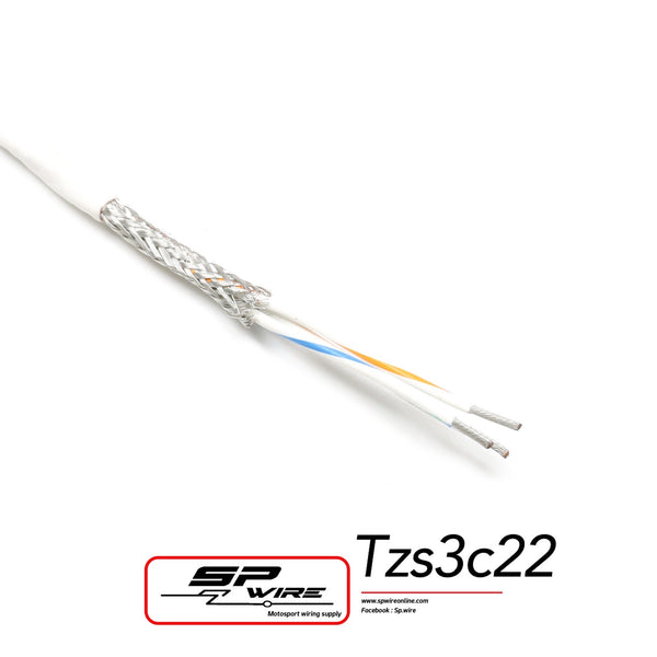 TZS3C22 #TEFZEL SB SHIELD 3CORE 22 AWG