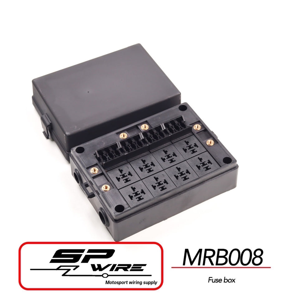 MRB008 #กล่องรีเลย์ M 8 ช่อง ฟิวส์ M 12 ช่อง