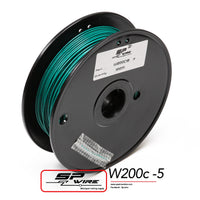 W200C18-5 #สายไฟทนความร้อนสูงสีเขียว 1.0mm Spool 100m.