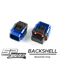 #Backshell34-SV  BackshellAmp34 สีเงิน