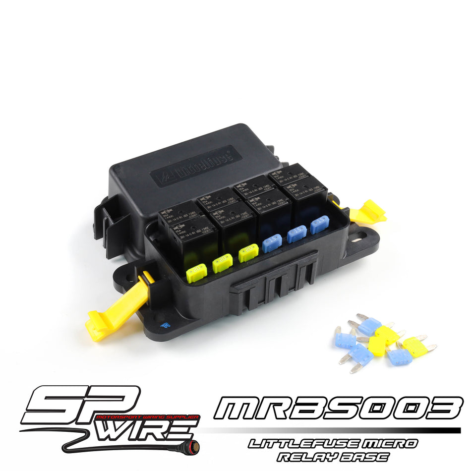 MRBS003 #กล่อง Micro รีเลย์ Little fuse แบบกันน้ำ ใบใหญ่ มีล๊อคข้าง