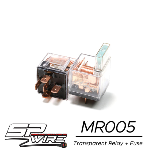 MR005 #Transparent Relay + Fuse MAX 80 AMP