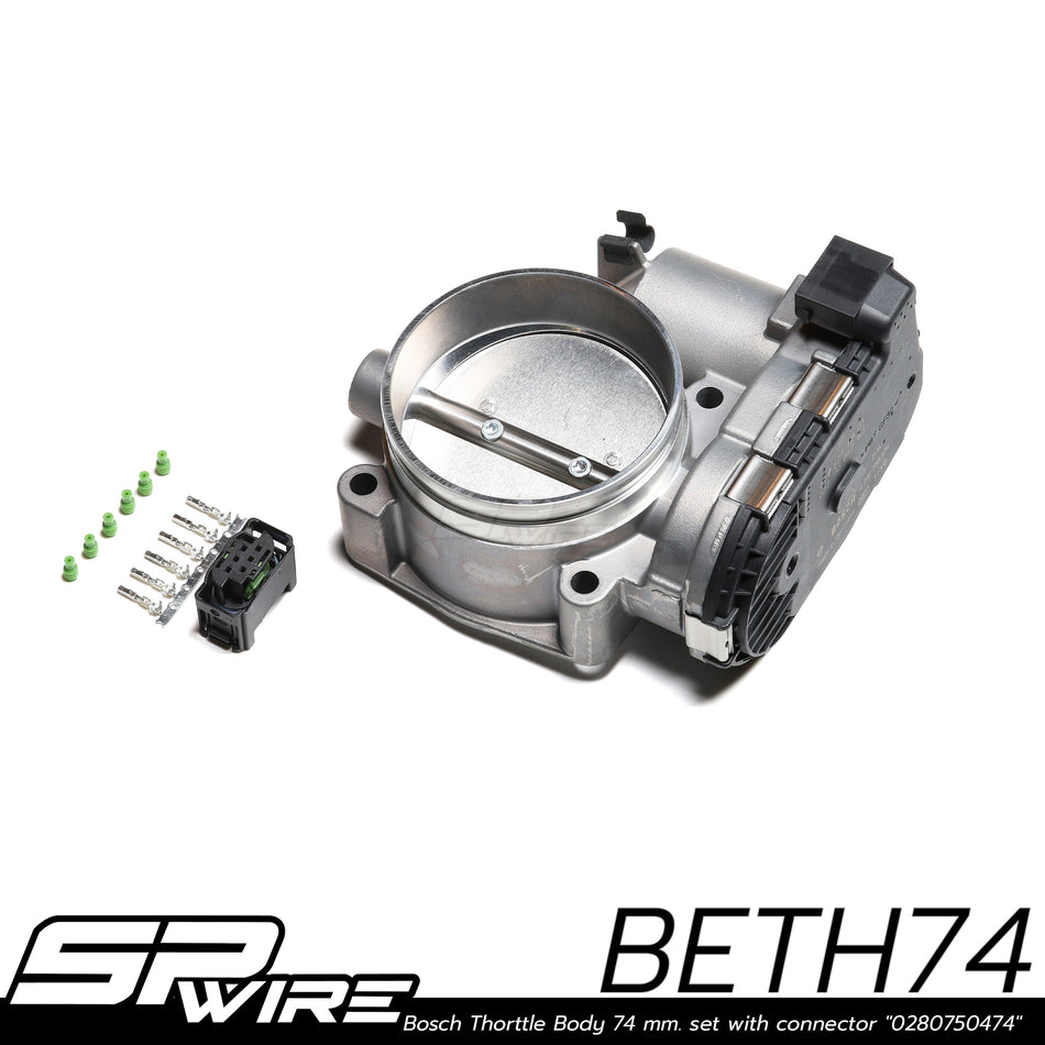 Bosch Thorttle Body 74 mm.พร้อมชุดคอนเนคเตอร์ BETH74 #