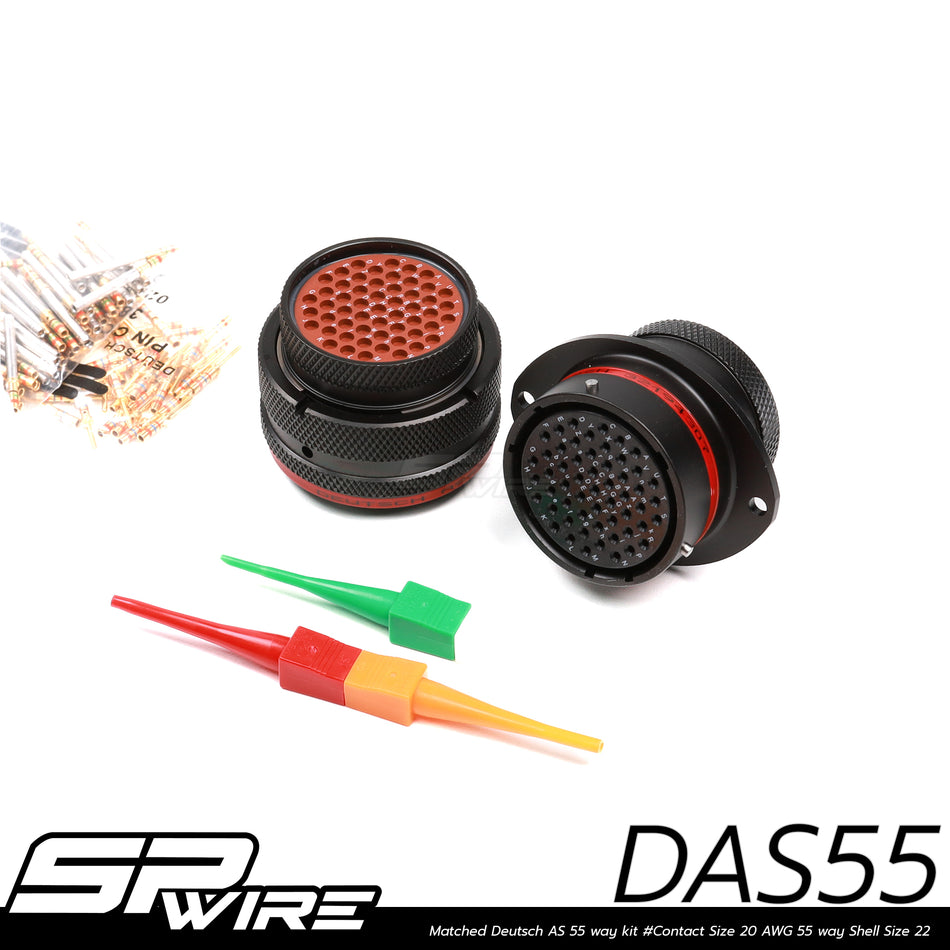 DAS55 #Matched Deutsch AS 55 way kit #Contact Size 20 AWG 55 way Shell Size 22