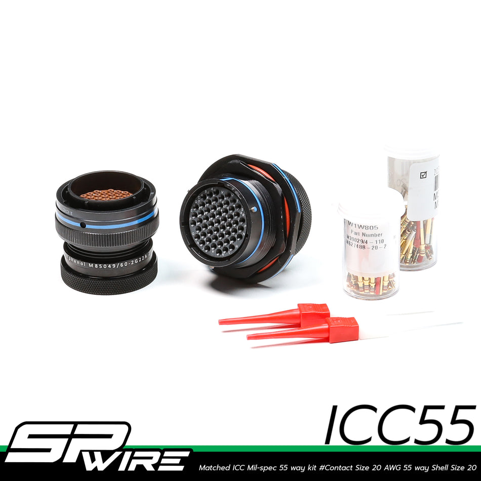 ICC55 #Matched ICC Mil-spec 55 way kit #Contact Size 20 AWG 55 way Shell Size 20
