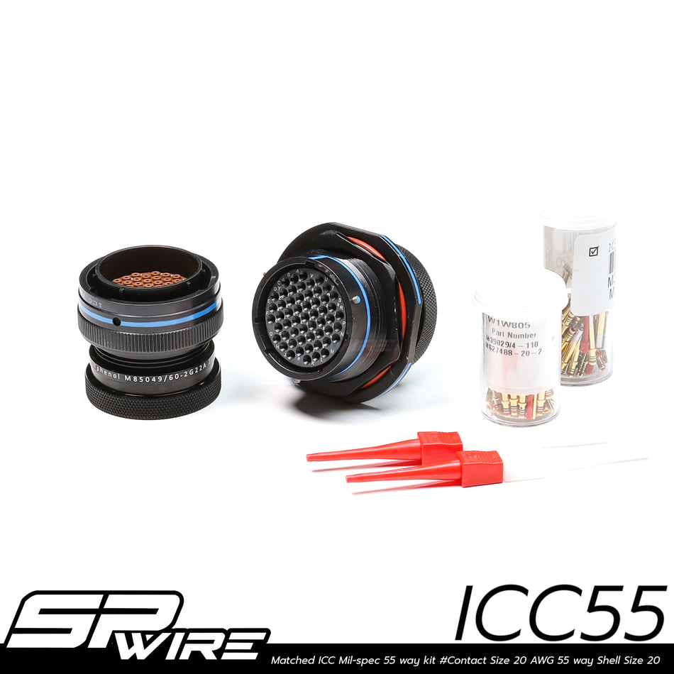 ICC55 #Matched ICC Mil-spec 55 way kit #Contact Size 20 AWG 55 way Shell Size 20