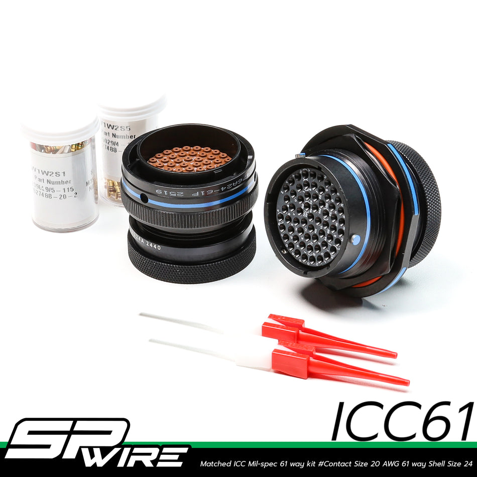 ICC61 #Matched ICC Mil-spec 61 way kit #Contact Size 20 AWG 61 way Shell Size 24