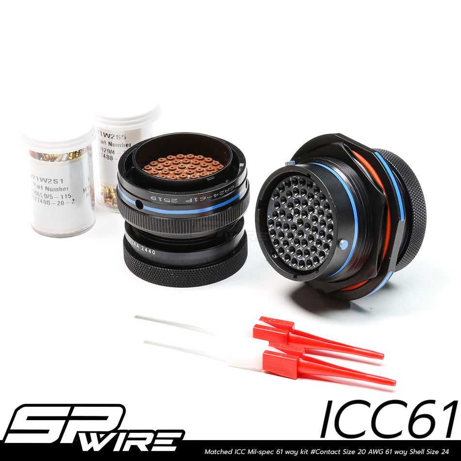 ICC61 #Matched ICC Mil-spec 61 way kit #Contact Size 20 AWG 61 way Shell Size 24