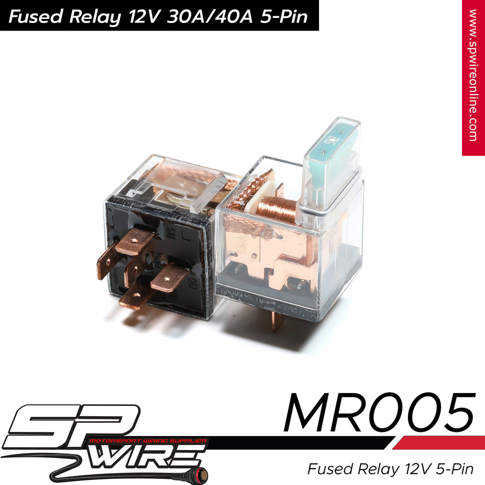 MR005 # Fused Relay 12V 30A/40A 5-Pin