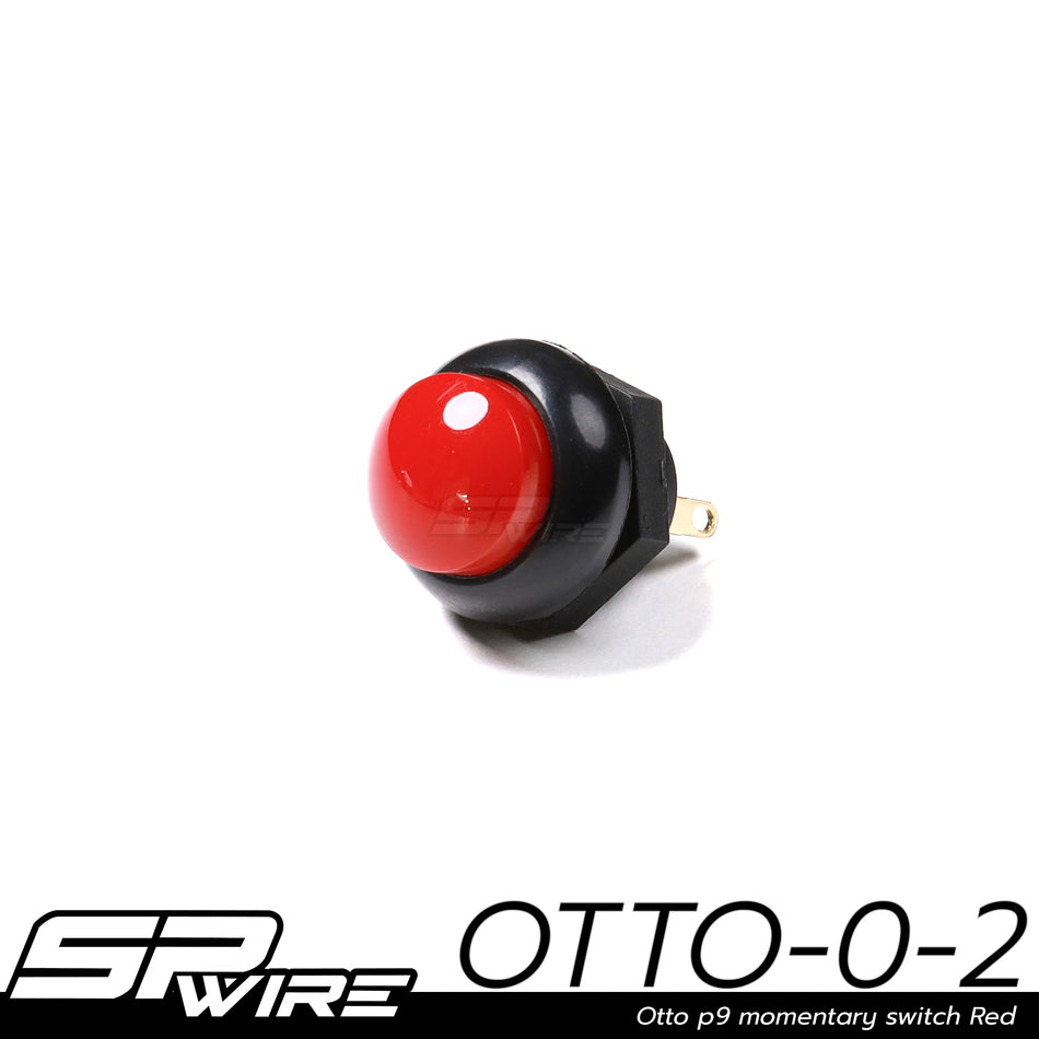 OTTO-0-2 #Otto p9 momentary switch Red