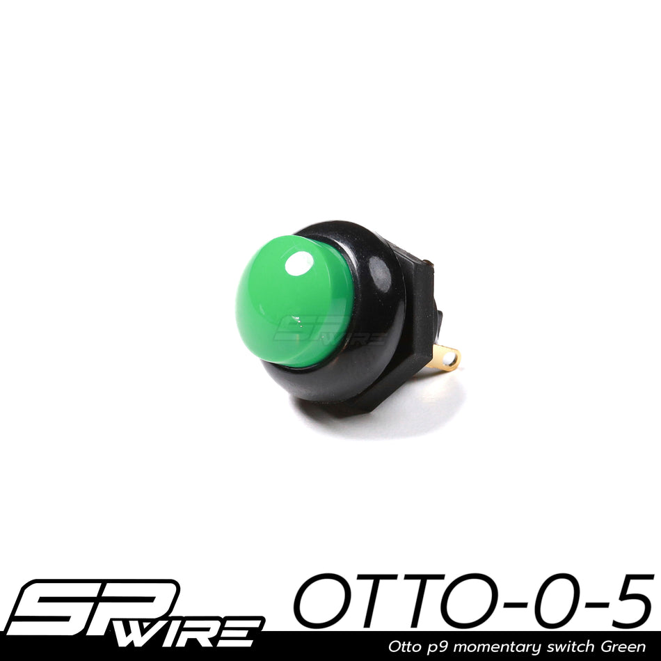 OTTO-0-5 #Otto p9 momentary switch Green