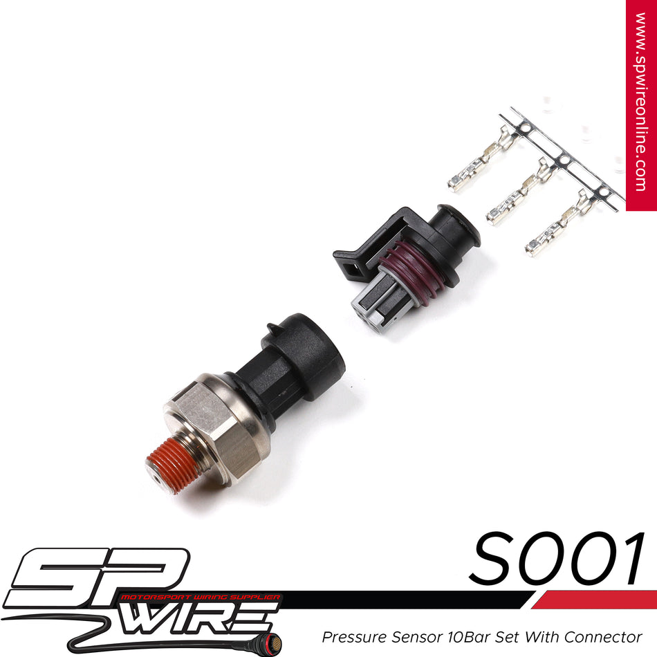 S001 #Pressure sensor 10 Bar Set with connector