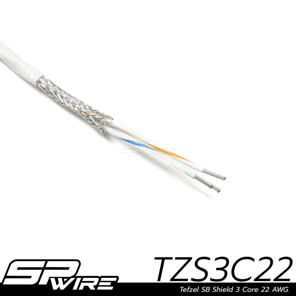 TZS3C22 #TEFZEL SB SHIELD 3CORE 22 AWG