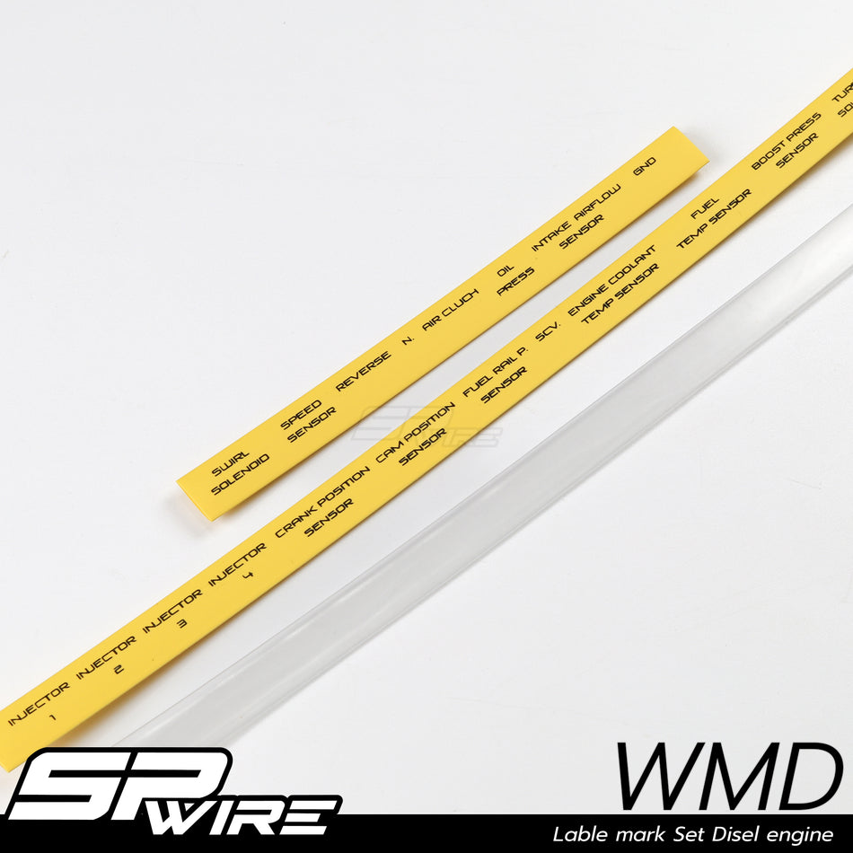 WMD #Lable mark Set Disel engine แบบตัวหนังสือเต็ม