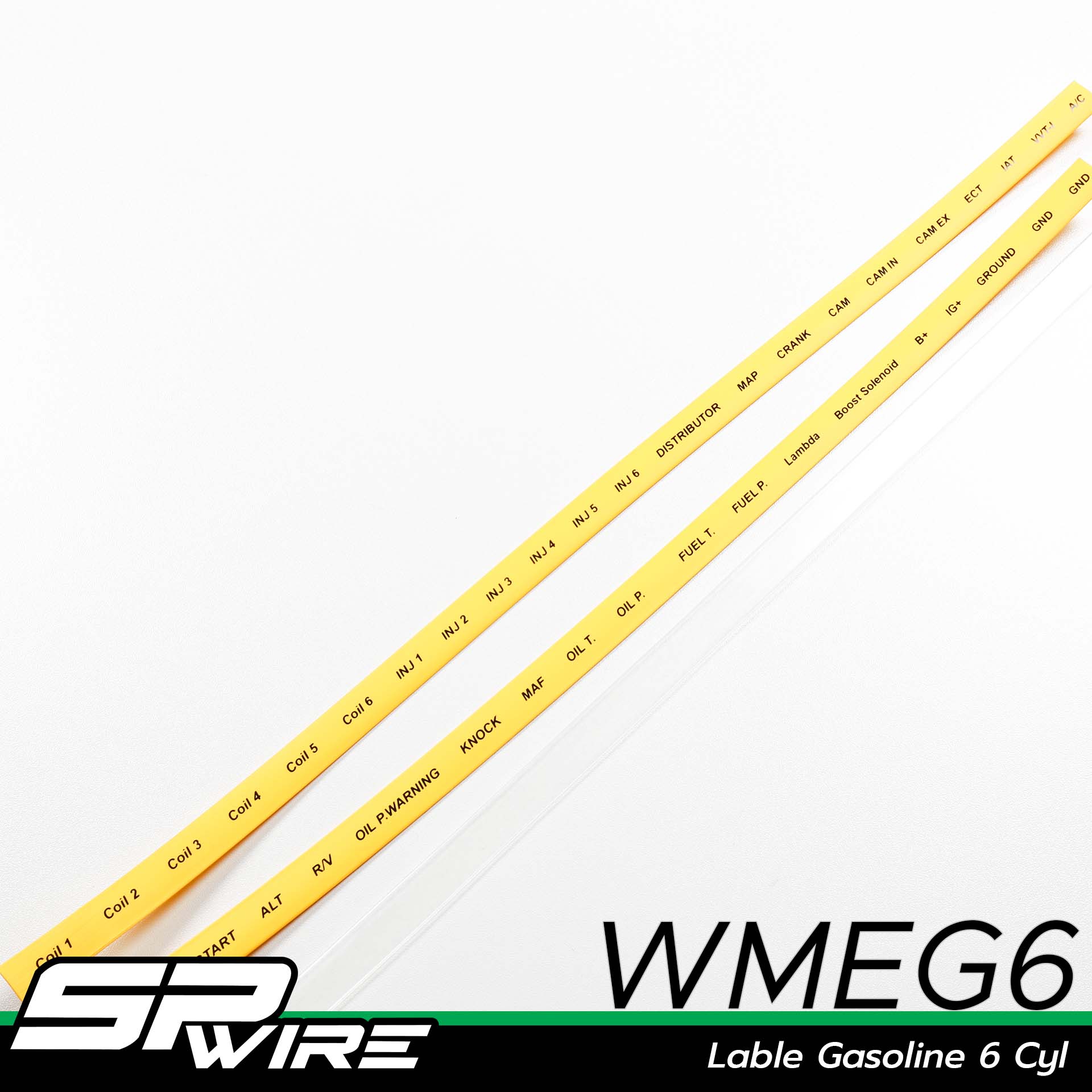 WMEG6 #Lable Gasoline 6 Cyl – spwire