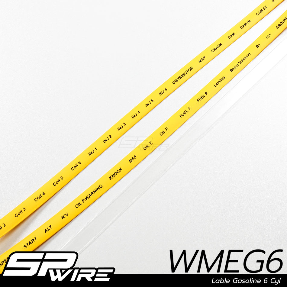 WMEG6 #Lable Gasoline 6 Cyl